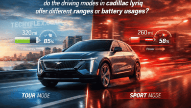 do the driving modes in cadillac lyriq offer different ranges or battery usages?
