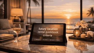Luxury vacation rental guidebook criteria