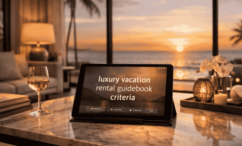 Luxury vacation rental guidebook criteria